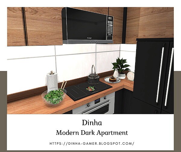 Modern Dark Apartment from Dinha Gamer