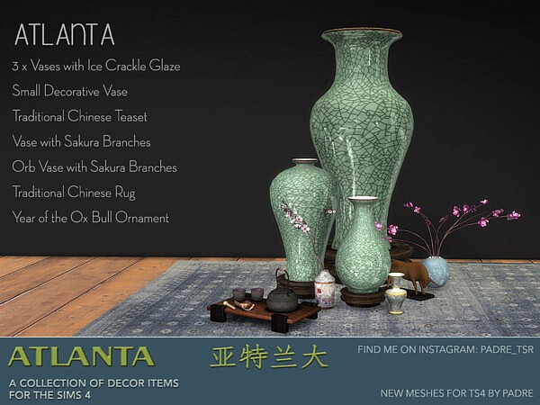 Atlanta Set of Decor Items by padre from TSR