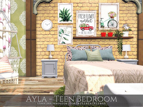 Ayla Teen Bedroom by Rirann from TSR