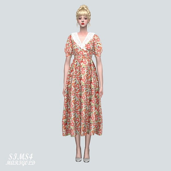 LW 1 Long Dress from SIMS4 Marigold