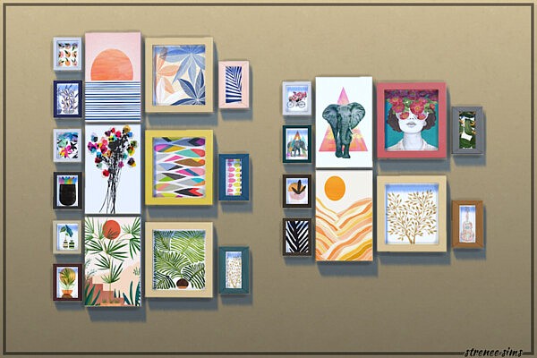 Collage Wall Art Sets from Strenee sims