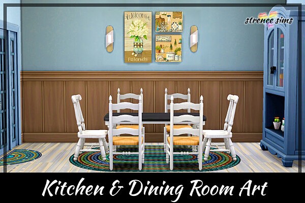 Kitchen and Dining Room Art from Strenee sims