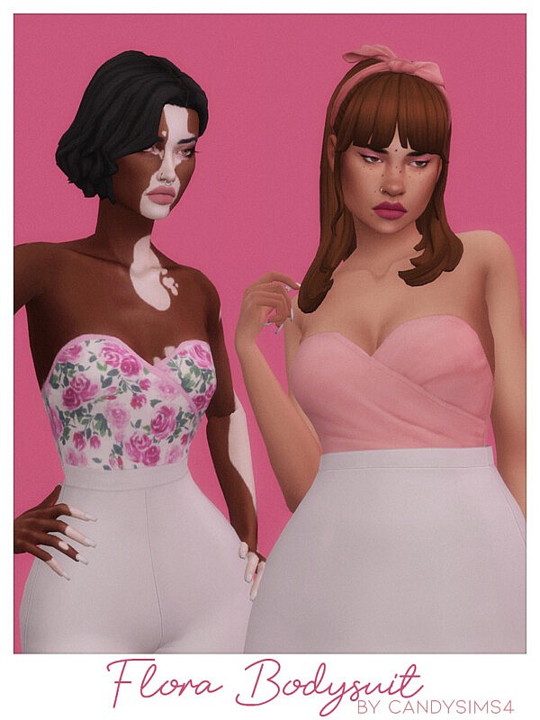 Flora Bodysuit from Candy Sims 4