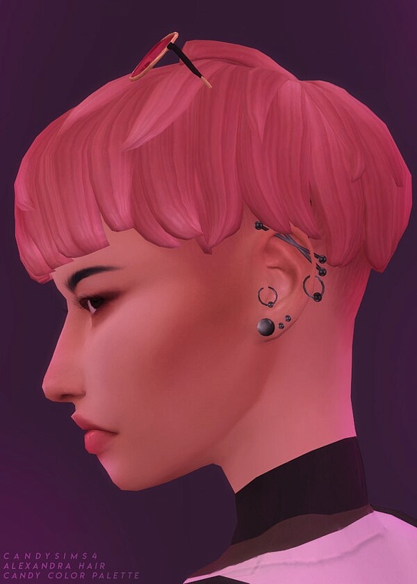 Alexandra Hair from Candy Sims 4