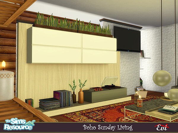 Sunday Boho Livingroom by evi from TSR