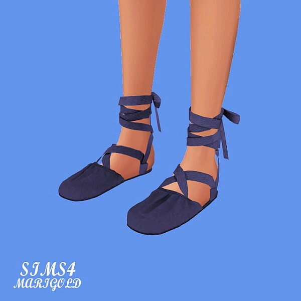 S Ballerina Flat Shoes V2 from SIMS4 Marigold