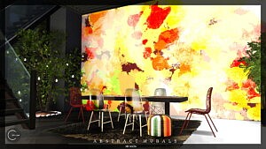 Abstract Murals sims 4 cc