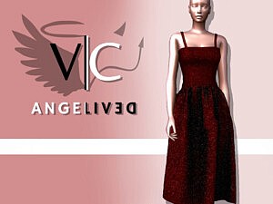 AngeliveD Collection Dress III sims 4 cc