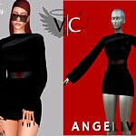 AngeliveD Collection Dress VIII sims 4 cc