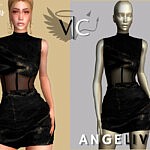 AngeliveD Collection Dress XIII sims 4 cc