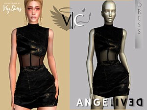 AngeliveD Collection Dress XIII sims 4 cc