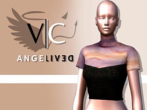 AngeliveD Collection Top III sims 4 cc