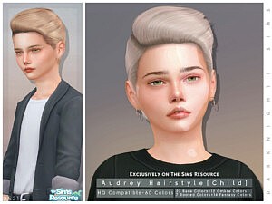 Audrey Hair sims 4 cc1