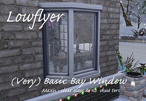 Basic Bay Window sims 4 cc