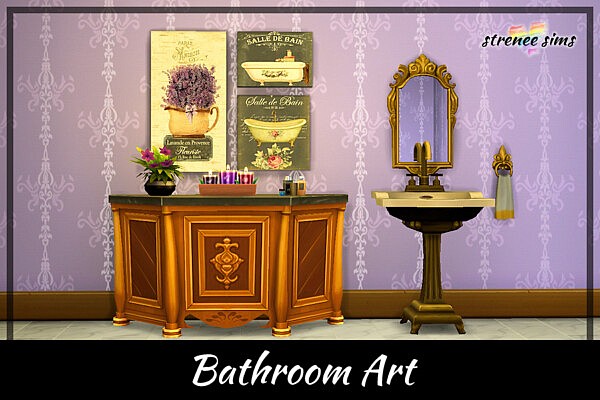 Bathroom Art from Strenee sims