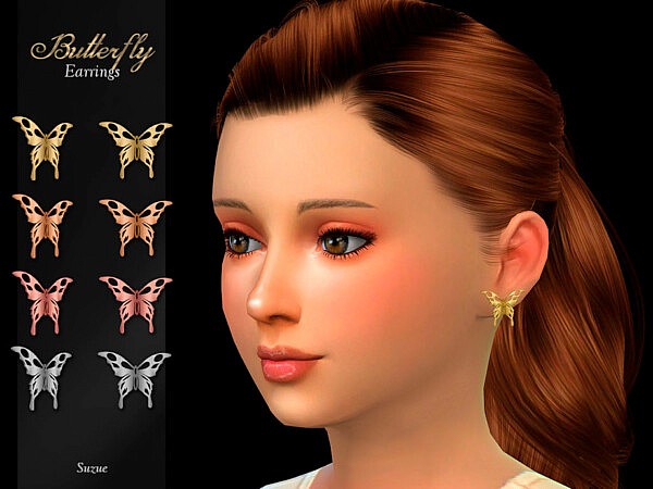 Butterfly Child Earrings by Suzue from TSR