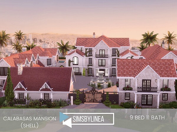 Calabasas Mansion by SIMSBYLINEA from TSR