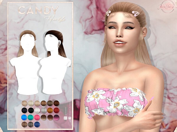 Candy Hair by JavaSims from TSR