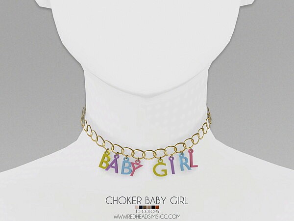 Choker Baby Girl sims 4 cc