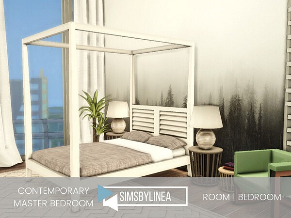 Contemporary Master Bedroom by SIMSBYLINEA from TSR