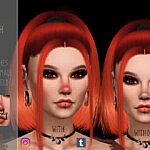 Cute Nose Blush V1 sims 4 cc