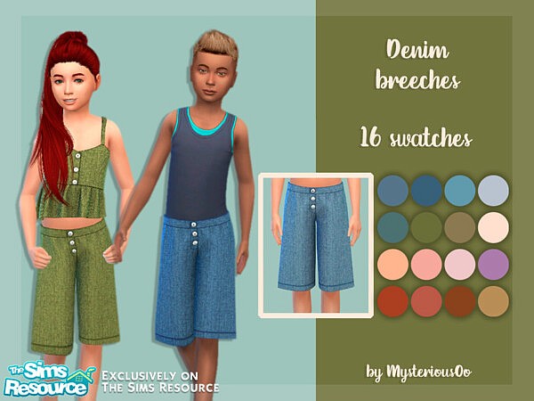 Denim breeches by MysteriousOo from TSR