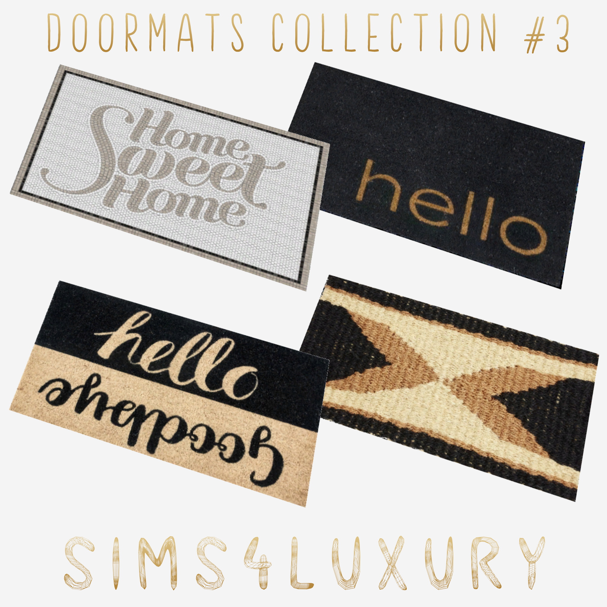 Doormats Collection 3 from Sims4Luxury