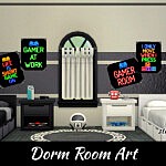 Dorm Room Art sims 4 cc