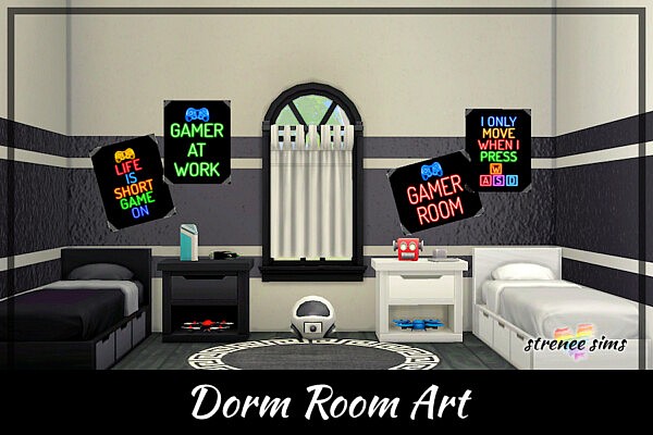 Dorm Room Art from Strenee sims