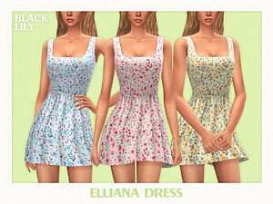 Elliana Dress sims 4 cc