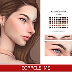 F Eyebrows G16 sims 4 cc