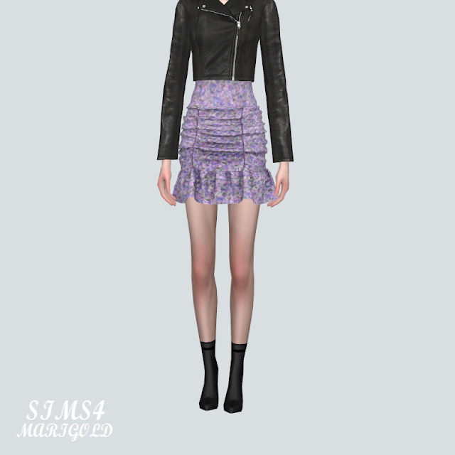 F Shirring Mini Skirts from SIMS4 Marigold • Sims 4 Downloads