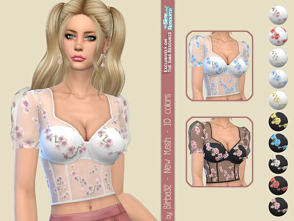 Flowers Spring Top by Birba32 from TSR