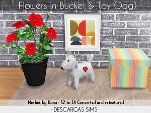 Flowers and Toy sims 4 cc