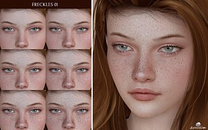 Freckles 01 sims 4 cc