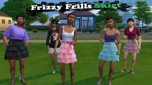 Frizzy Frills Skirt by Infinity from Mod The Sims