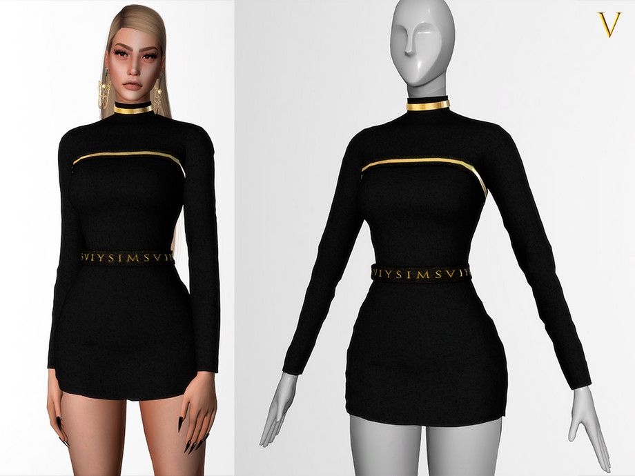 Goldenshadow Collection Dress I Viy By Viy Sims From Tsr • Sims 4 Downloads