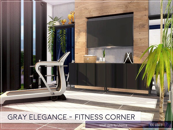 Gray Eleganc Fitness Corner by Lhonna from TSR