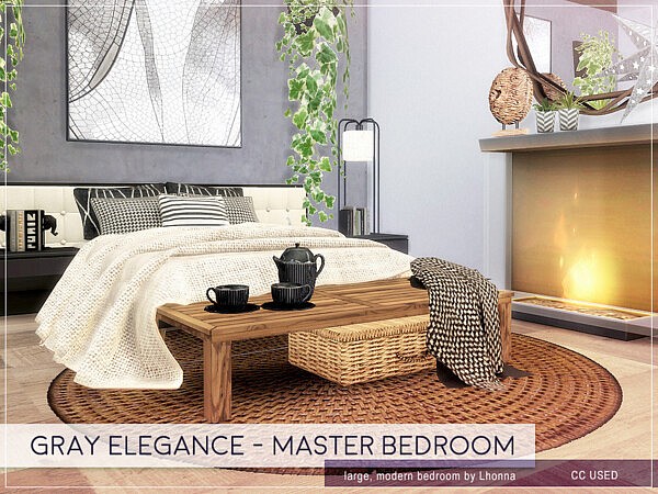Gray Elegance  Master Bedroom by Lhonna from TSR