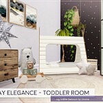 Gray Elegance Toddler Room sims 4 cc