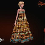 Hynaya dress sims 4 cc