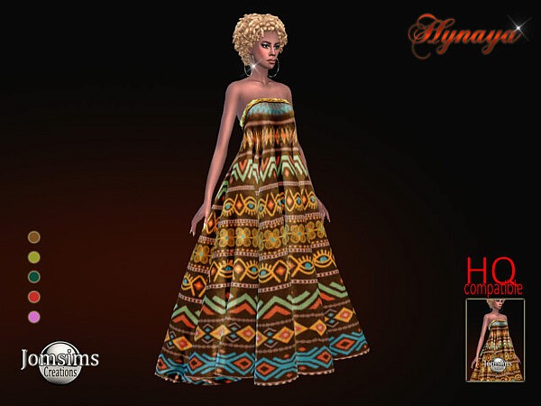 Hynaya dress sims 4 cc