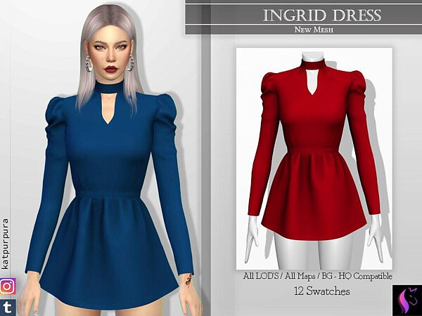 Ingrid Dress by KaTPurpura from TSR