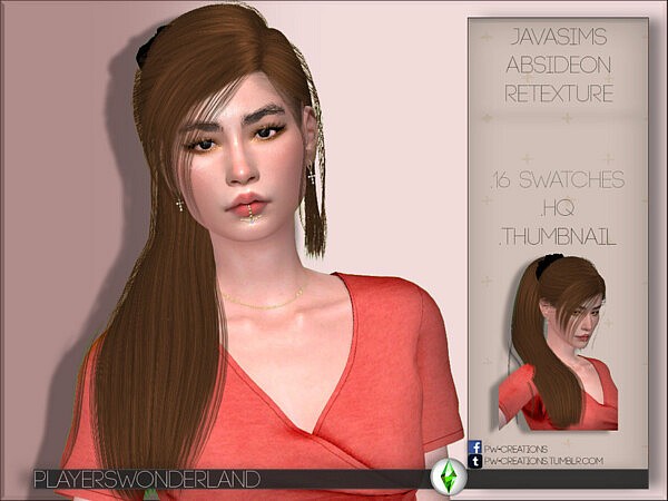 JavaSims’ Absideon Hair Retextured and Yona Lip Cuff from Players Wonderland