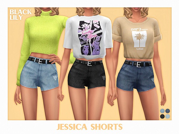 Jessica Shorts by Black Lily from TSR