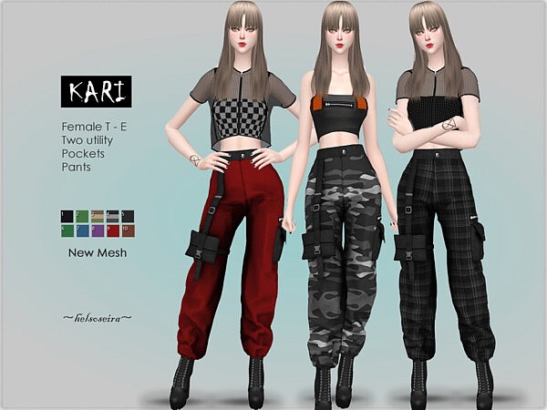 Kari Industrial Cargo Pants by Helsoseira from TSR