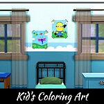 Kids Coloring Art sims 4 cc