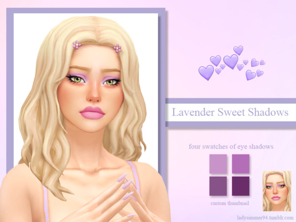 Lavender Sweet Shadows sims 4 cc