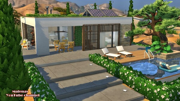 Light modern house from Sims 3 by Mulena