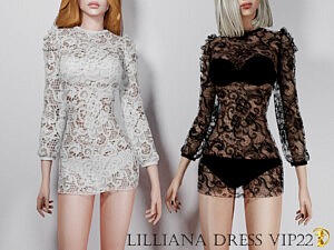 Lilliana Dress VIP22 sims 4 cc